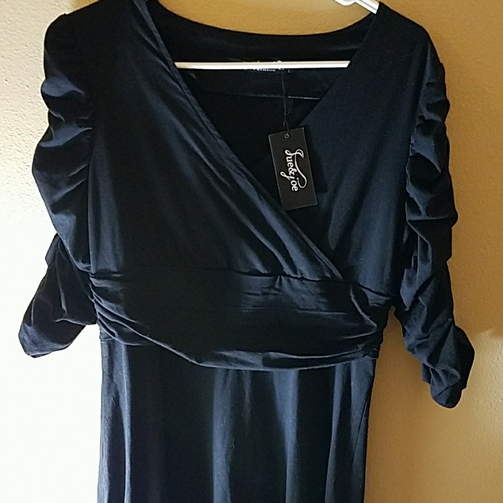 Faux wrap dress